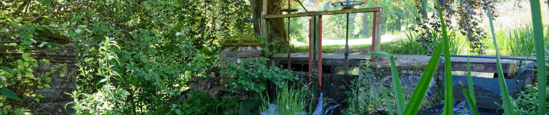 Vallon de la Moulaine, vue d'une écluse