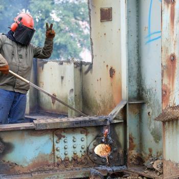 Ouvrier sur un chantier