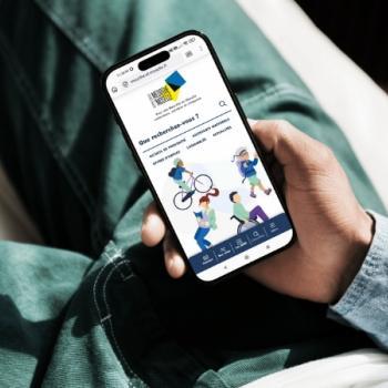 Vue du nouveau site web meurthe-et-moselle.fr depuis un smartphone