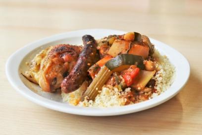 Couscous lorrain dans une assiette - Agrandir l'image, fenêtre modale