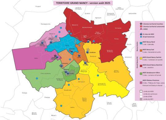 Carte du territoire Grand Nancy - Agrandir l'image, fenêtre modale