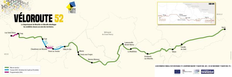 Tracé de la véloroute 52 - Agrandir l'image, fenêtre modale