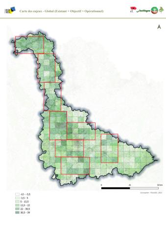 Carte des secteurs - Plan paysage départemental
